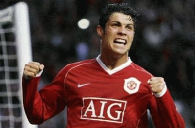 Cristiano Ronaldo, gran estrella del Manchester United
