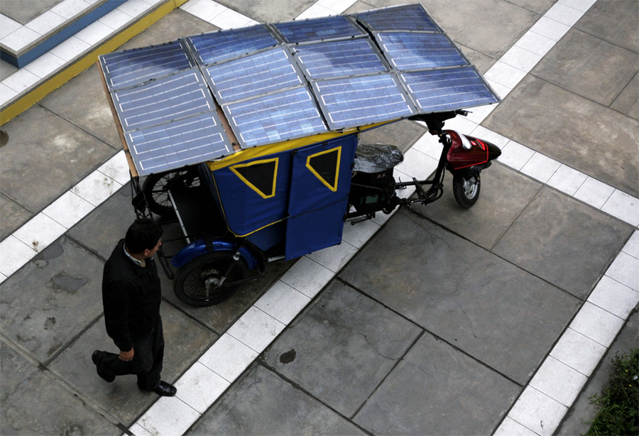 El carrito solar peruano, no hace falta tirar de él