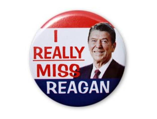 Chapa conmemorativa del centenario de Reagan