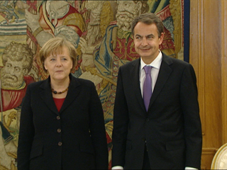 Ver vídeo 'La cumbre hispanoalemana reúne en Madrid a Angela Merkel y José Luis Rodriguez Zapatero'