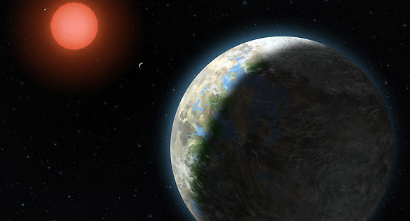Recreación artística de Gliese 81 b, el primer planeta que los astrónomos consideran potencialmente habitable
