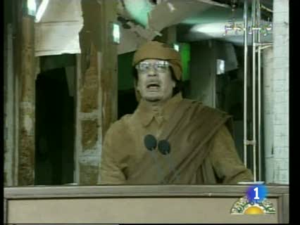 Ver vídeo 'Gadafi dice que no cederá y que la situación puede ser una carnicería'