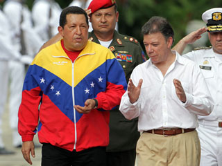 Ver vídeo  'Juan Manuel Santos y Hugo Chávez se reúnen en la localidad colombiana de Santa Marta'