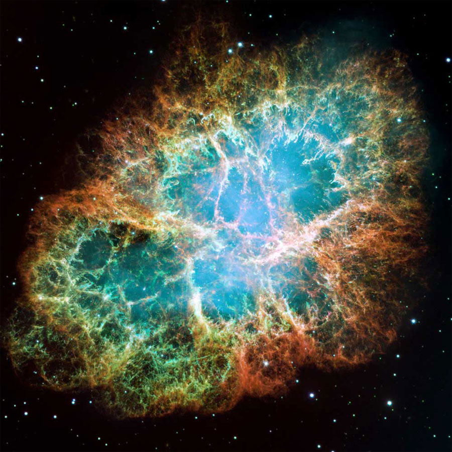 La Nebulosa del Cangrejo, restos de una supernova