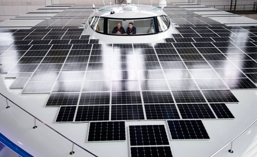PlanetSolar, el mayor barco impulsado por energía solar