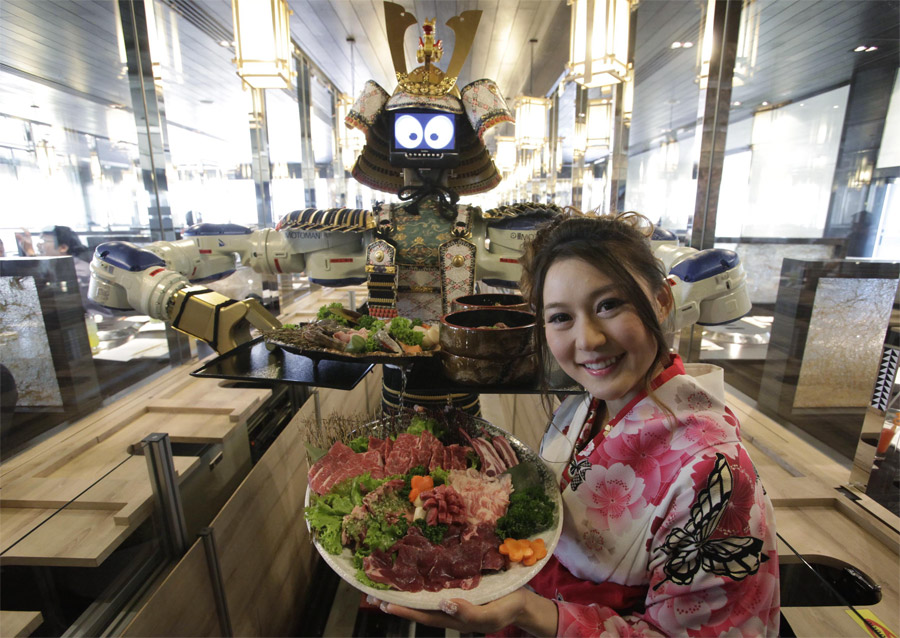 El restaurante con robots camareros