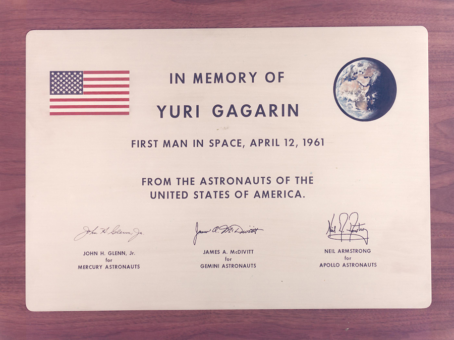 Yuri Gagarin también recibió el reconocimiento y homenaje de sus 'rivales'