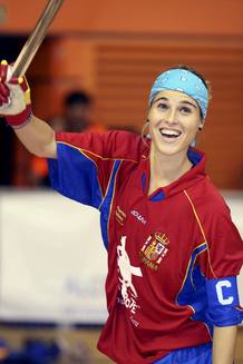 La capitana del la selección española de Hockey sobre patines Carla Giudicci