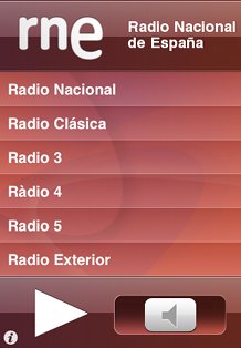 Captura de pantalla de RNE Radio