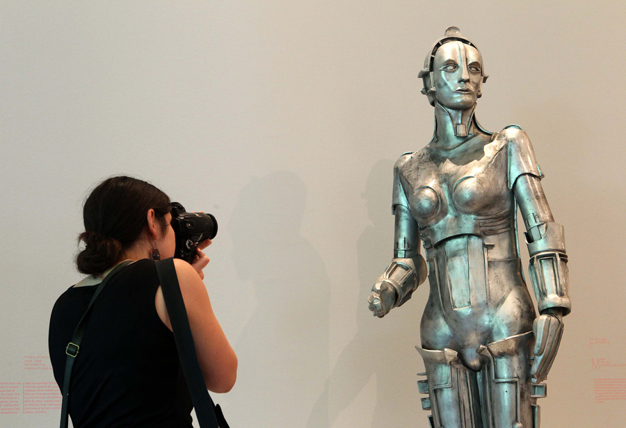 La robot protagonista de Metrópolis, en una exposición