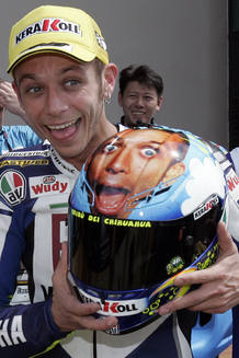 Rossi siempre derrocha creatividad y alegría.