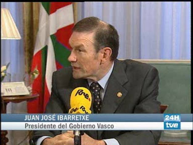 Ver vídeo 'Ibarretxe reclama un acuerdo a Zapatero'