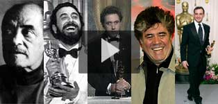 <center>Cinco cineastas españoles con Oscar</center>