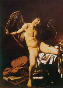 Caravaggio:"Amor victorioso".Gemaeldegalerie,Staatliche Museum.Berl�n.